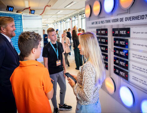 Koning op bezoek in het DemocratieLAB